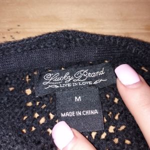 Lucky🍀Brand Black♠️Cardigan Sweater w/Pockets